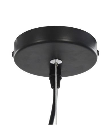 2 pcs Plafonniers Noir et doré Semi-sphérique 40 cm E27
