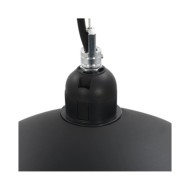 2 pcs Plafonniers Noir et doré Semi-sphérique 40 cm E27