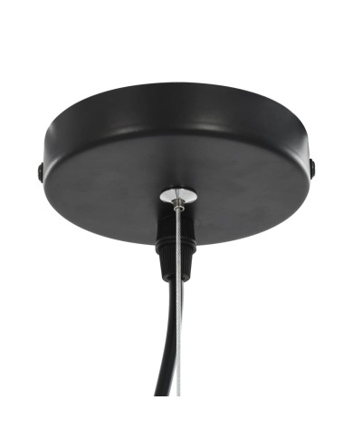 2 pcs Plafonniers Noir et doré Semi-sphérique 50 cm E27