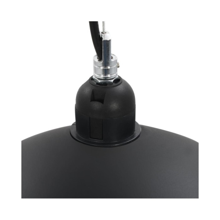 2 pcs Plafonniers Noir et doré Semi-sphérique 50 cm E27
