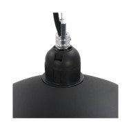 2 pcs Plafonniers Noir et doré Semi-sphérique 50 cm E27