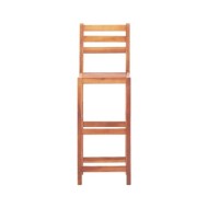 Chaises de bar 4 pcs Bois d'acacia solide