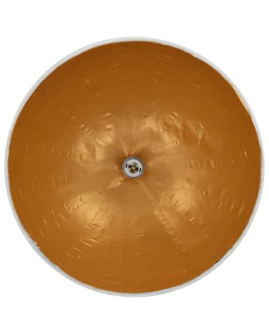 Lampe suspendue Blanc et doré Ø50 cm E27
