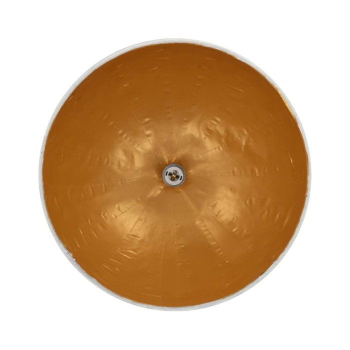 Lampe suspendue Blanc et doré Ø50 cm E27