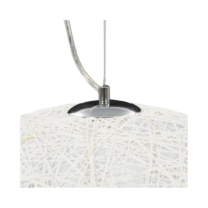 Lampe suspendue Blanc et doré Ø50 cm E27
