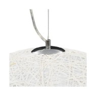 Lampe suspendue Blanc et doré Ø50 cm E27