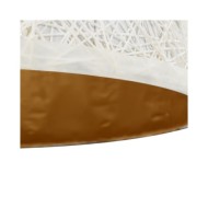 Lampe suspendue Blanc et doré Ø50 cm E27