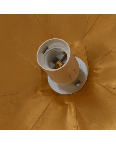 Lampe suspendue Blanc et doré Ø50 cm E27