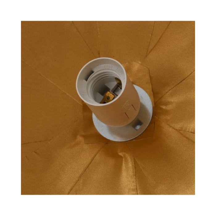 Lampe suspendue Blanc et doré Ø50 cm E27