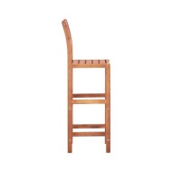 Chaises de bar 4 pcs Bois d'acacia solide