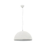 Lampe suspendue Blanc et argenté Ø50 cm E27