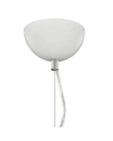 Lampe suspendue Blanc et argenté Ø50 cm E27