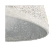 Lampe suspendue Blanc et argenté Ø50 cm E27