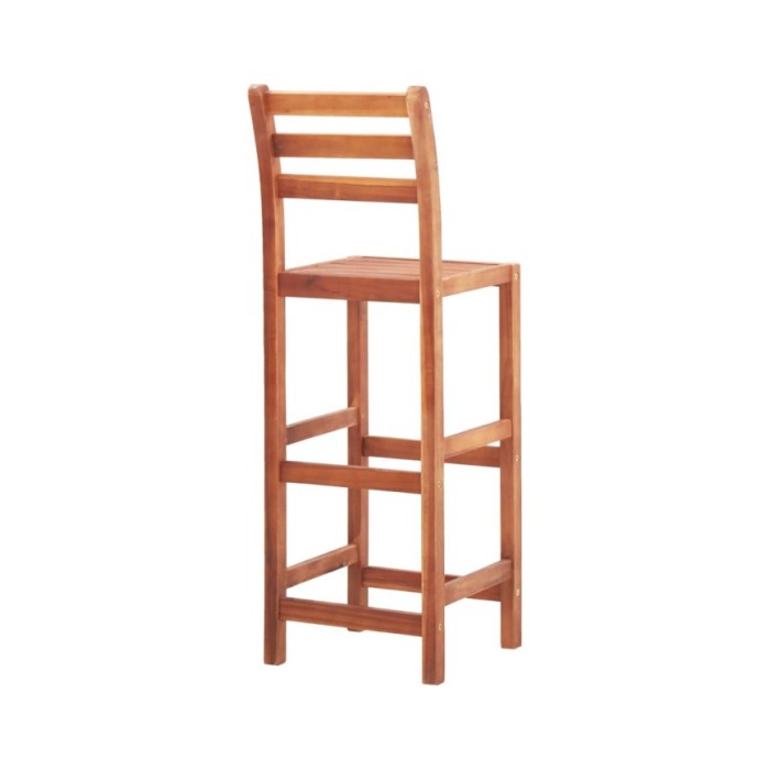 Chaises de bar 4 pcs Bois d'acacia solide
