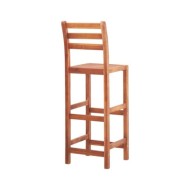 Chaises de bar 4 pcs Bois d'acacia solide