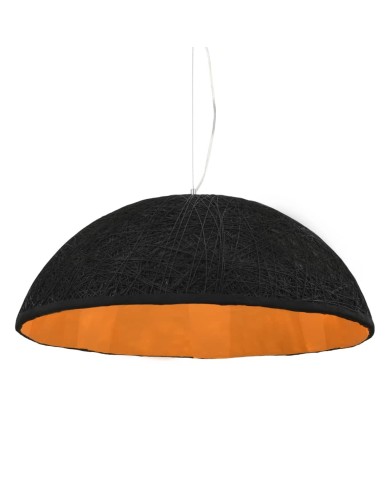 Lampe suspendue Noir et doré Ø70 cm E27