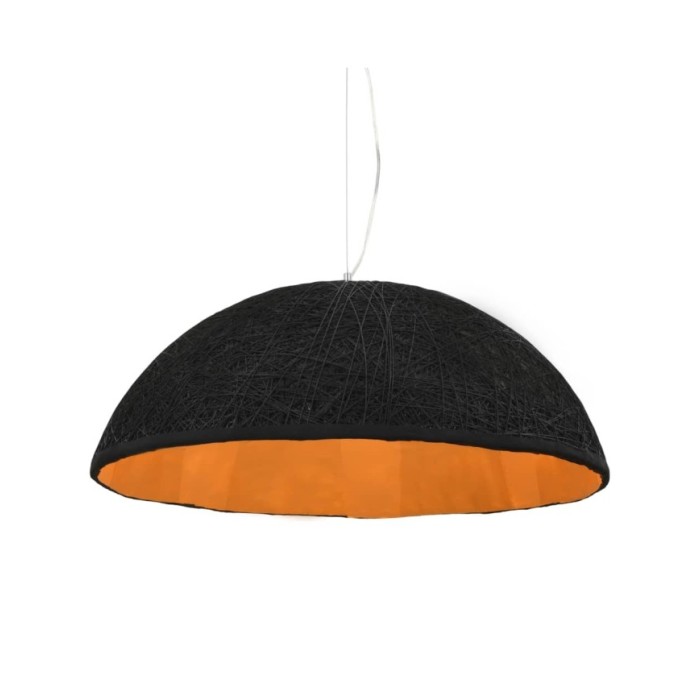 Lampe suspendue Noir et doré Ø70 cm E27