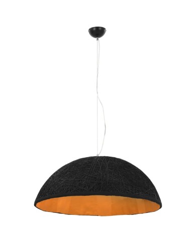 Lampe suspendue Noir et doré Ø70 cm E27