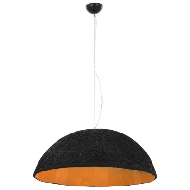 Lampe suspendue Noir et doré Ø70 cm E27