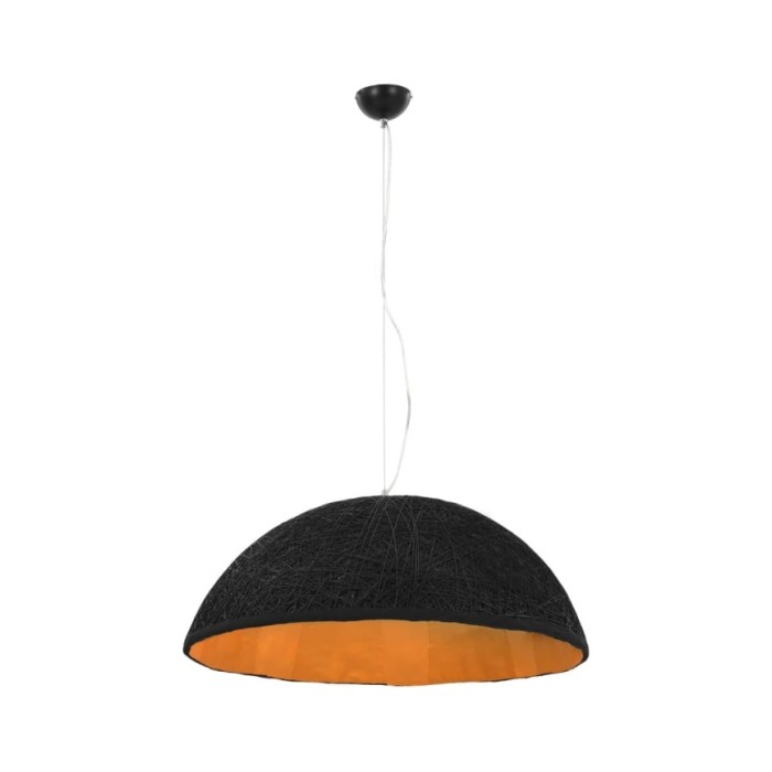 Lampe suspendue Noir et doré Ø70 cm E27