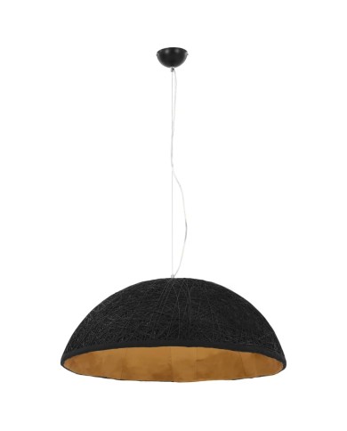 Lampe suspendue Noir et doré Ø70 cm E27