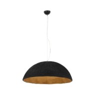 Lampe suspendue Noir et doré Ø70 cm E27