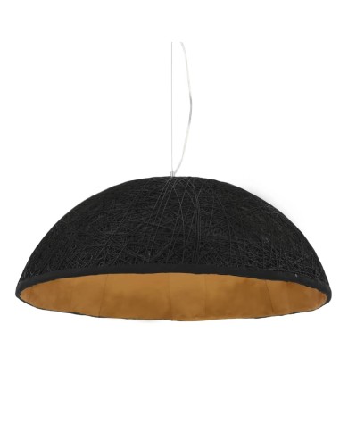 Lampe suspendue Noir et doré Ø70 cm E27