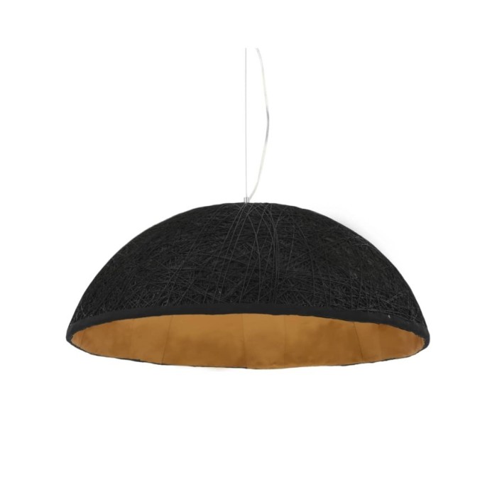 Lampe suspendue Noir et doré Ø70 cm E27
