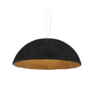 Lampe suspendue Noir et doré Ø70 cm E27