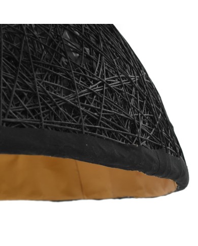 Lampe suspendue Noir et doré Ø70 cm E27