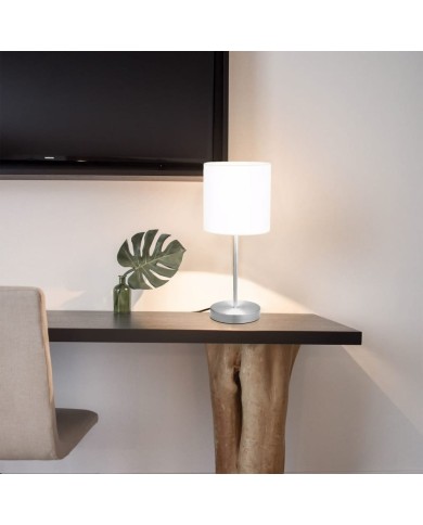 Lampes de table 2 pcs Bouton tactile Blanc E14
