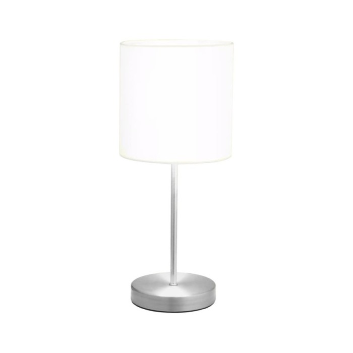 Lampes de table 2 pcs Bouton tactile Blanc E14