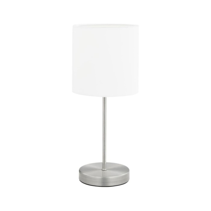 Lampes de table 2 pcs Bouton tactile Blanc E14