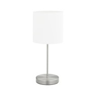 Lampes de table 2 pcs Bouton tactile Blanc E14