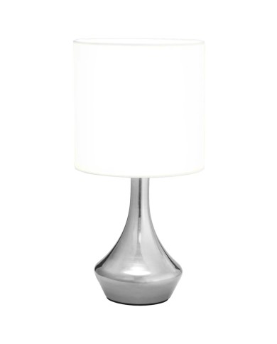 Lampes de table 2 pcs Bouton tactile Blanc E14