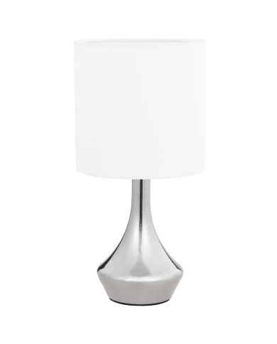 Lampes de table 2 pcs Bouton tactile Blanc E14
