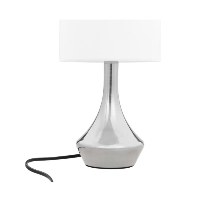 Lampes de table 2 pcs Bouton tactile Blanc E14