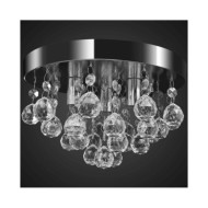 Lustre suspendu Design de cristal Chrome