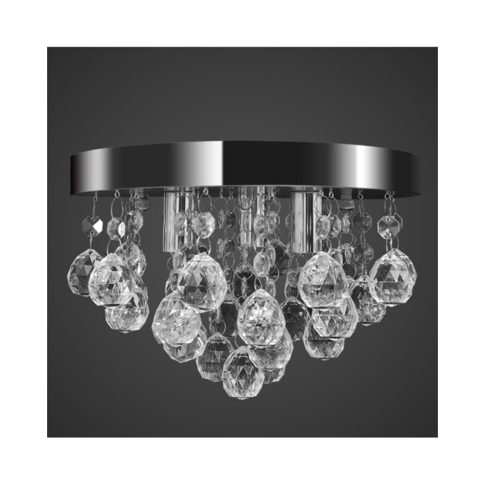 Lustre suspendu Design de cristal Chrome