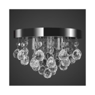 Lustre suspendu Design de cristal Chrome