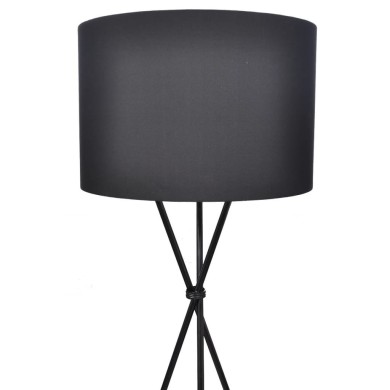 Lampadaire avec support haut Noir