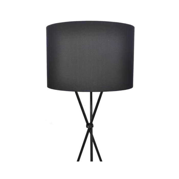 Lampadaire avec support haut Noir
