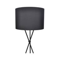 Lampadaire avec support haut Noir