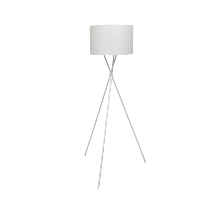 Lampadaire avec support haut Blanc 