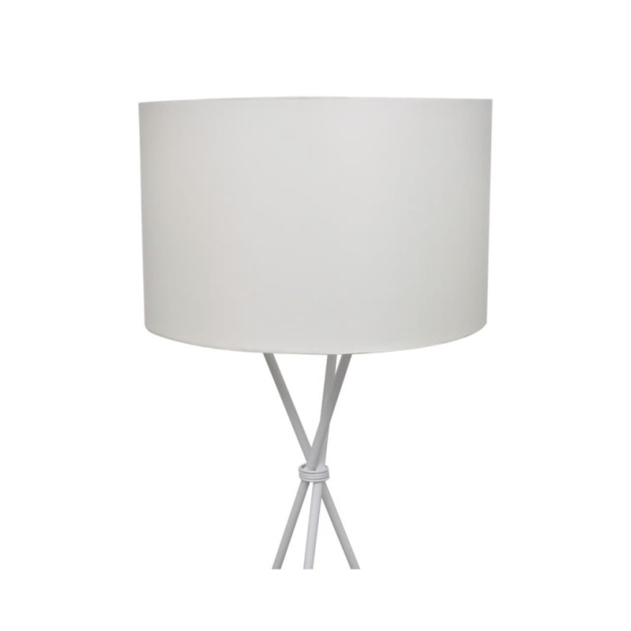 Lampadaire avec support haut Blanc 