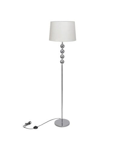 Lampadaire avec support haut Décoration à 4 boules Blanc
