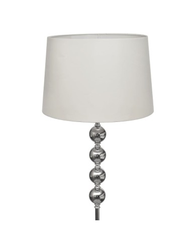Lampadaire avec support haut Décoration à 4 boules Blanc