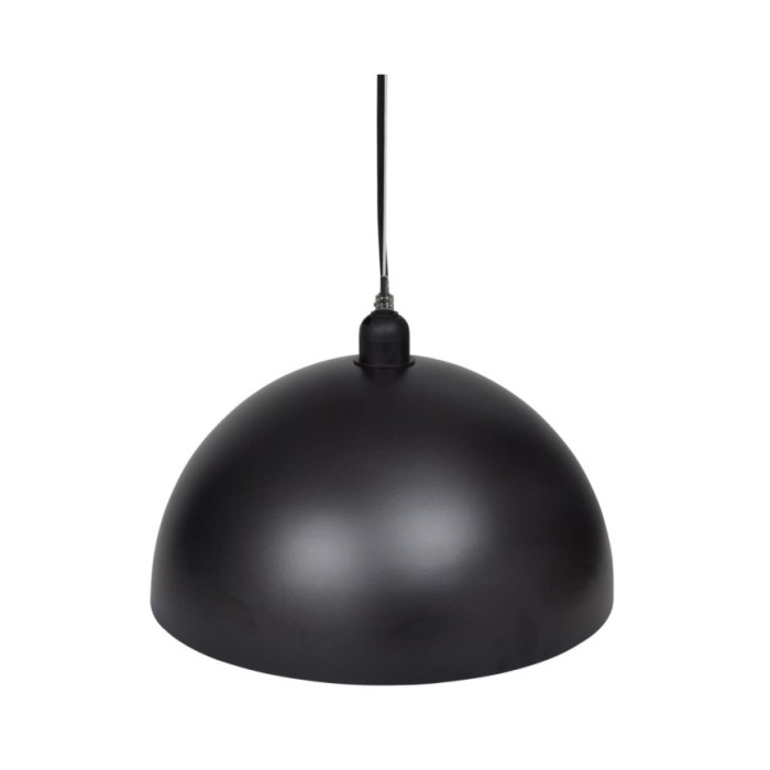 Plafonniers 2 pcs Hauteur réglable Semi-sphérique Noir 