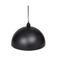 Plafonniers 2 pcs Hauteur réglable Semi-sphérique Noir 
