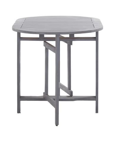 Table de jardin Gris 120x70x74 cm Bois d'acacia massif